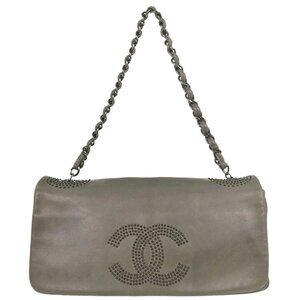 Chanel Gray Lambskin Handbag 155063